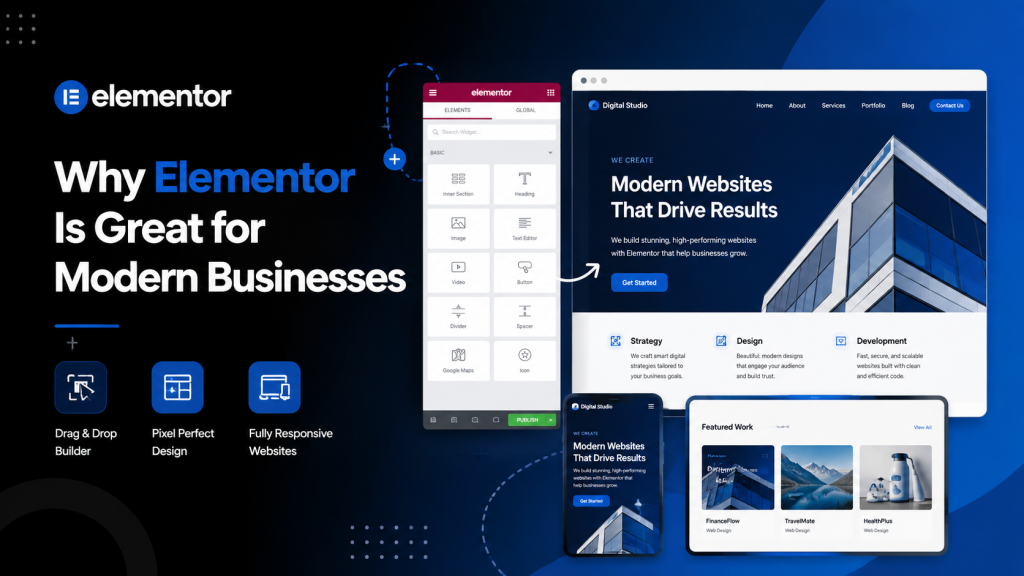 Elementor website design for modern businesses