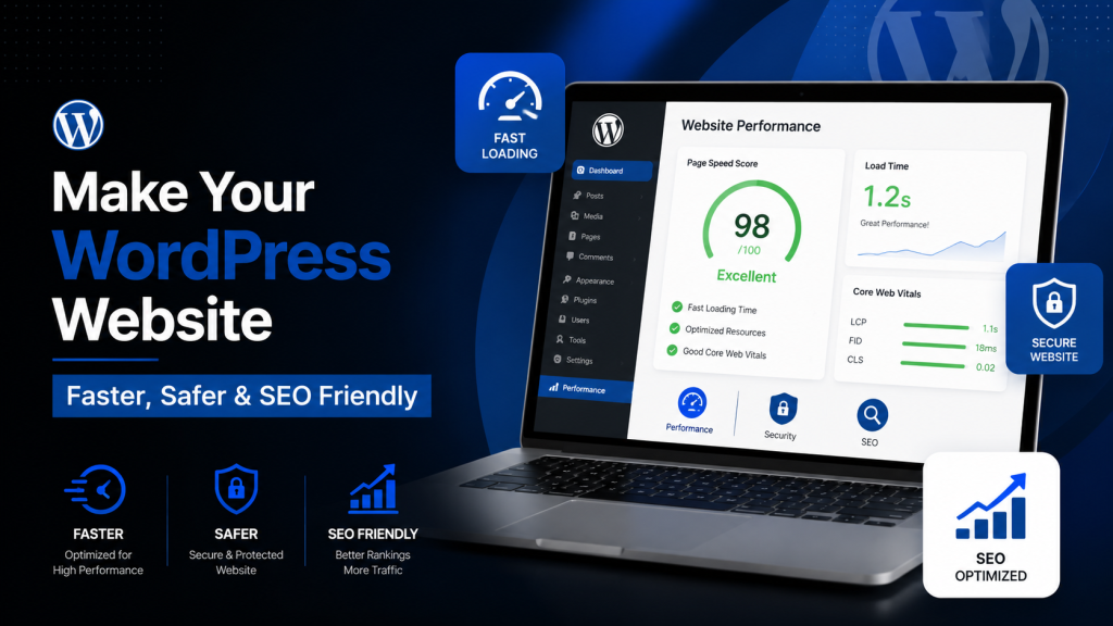 Fast secure and SEO friendly WordPress website