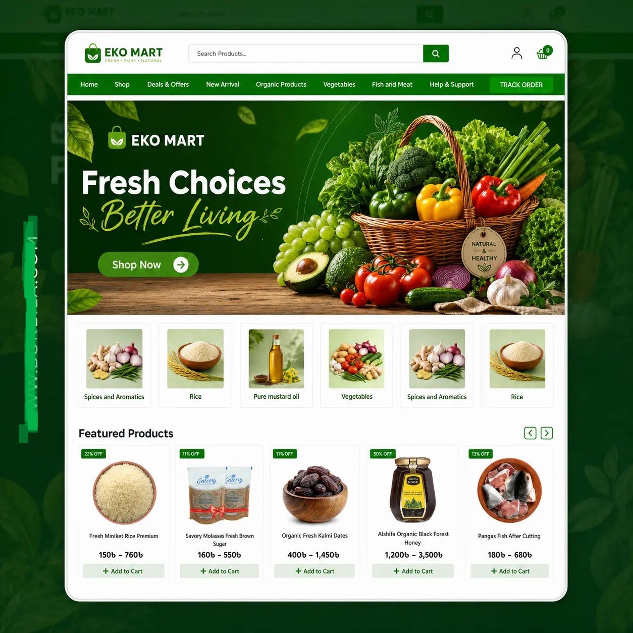 Grocery Ecommerce Website